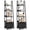 Black, variant on Costway 1 PCS 5-Tier Ladder Bookshelf, Modern Freestanding Bookcase with Removable Fabric Drawer Black