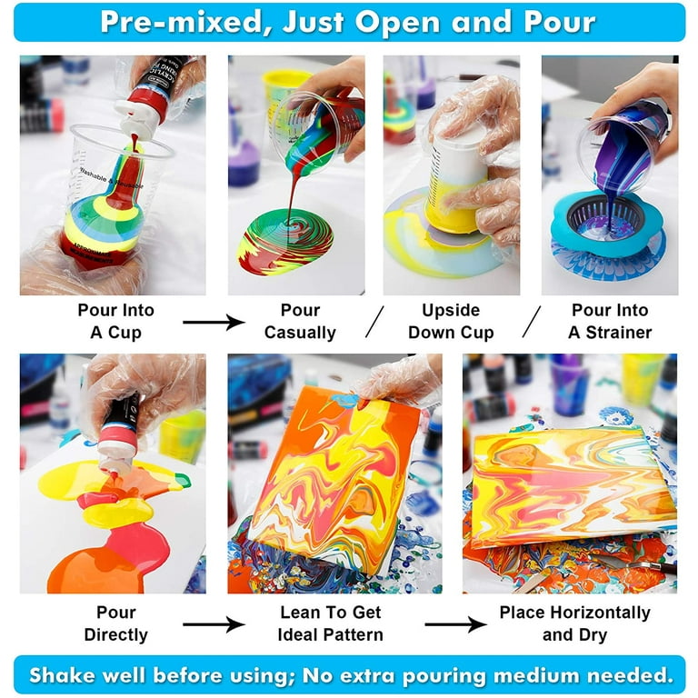 Fluid Pour Painting DIY Art Kit - Commercial Drive Set – Chu Chu
