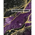 thumbnail image 5 of Pack of 2 Outdoor Pillow Covers, Abstract Purple Malachite Marble with Golden Decor Waterproof Square Throw Pillowcase Cushion Decorative Pillow Covers for Couch Patio Tent, 26x26 in, 5 of 6