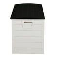 thumbnail image 5 of UBesGoo 75gal Outdoor Garden Plastic Storage Deck Box Chest Tools Cushions Toys Lockable Seat White, 5 of 9