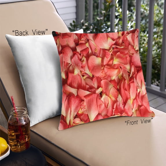 Ahgly Company Plants Flower Outdoor Throw Pillow, 18 inch by 18 inch