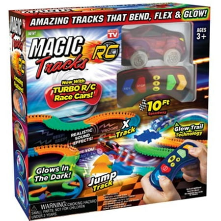 Magic Tracks RC with 10ft Racetrack and RC Red Racer, As Seen on (Best Short Track Rc Truck)