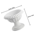 thumbnail image 2 of ORDDIART Decorative Urn Planter Plastic Flowerpot White Roman Column Design 1Pcs, 2 of 8