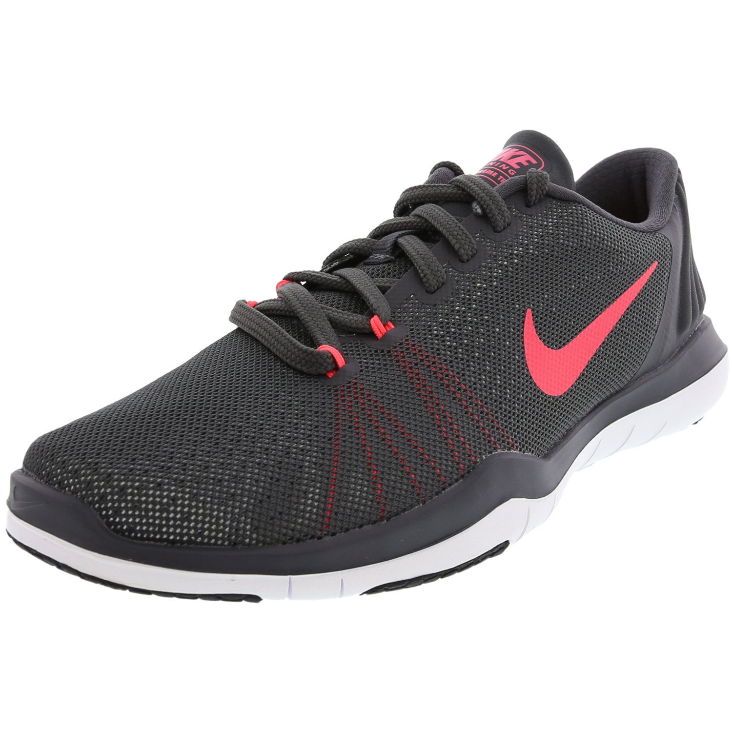 Nike Women's Flex Supreme Tr 5 Dark Grey / Hot Punch-White Ankle-High ...