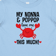 thumbnail image 4 of Inktastic Nonna and Poppop Grandson Crab Boys or Girls Baby T-Shirt, 4 of 5