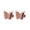 C, variant on CILENON Womens Earrings 1Pair Stereoscopic Abrasive Double Butterfly Small Ear Nail Earrings Gift (B,One Size)