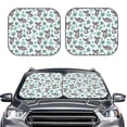 thumbnail image 2 of Balery 2 Piece Bears and Tropical Leaves Car Windshield Sun Shade|Foldable Front Windshield Shade for Car Front Window for Most Sedans SUV Truck-Medium, 2 of 7