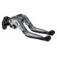 thumbnail image 1 of Palancas de freno y embrague cortas y largas para Yamaha MT125 2014-2021, palanca de freno de motocicleta ajustable en 6 posiciones, aleación de aluminio, mango de titanio con extremo negro, 1 of 1