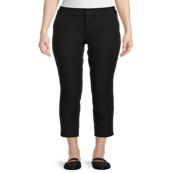 Time and Tru Women's Cropped Pull-On Pants
