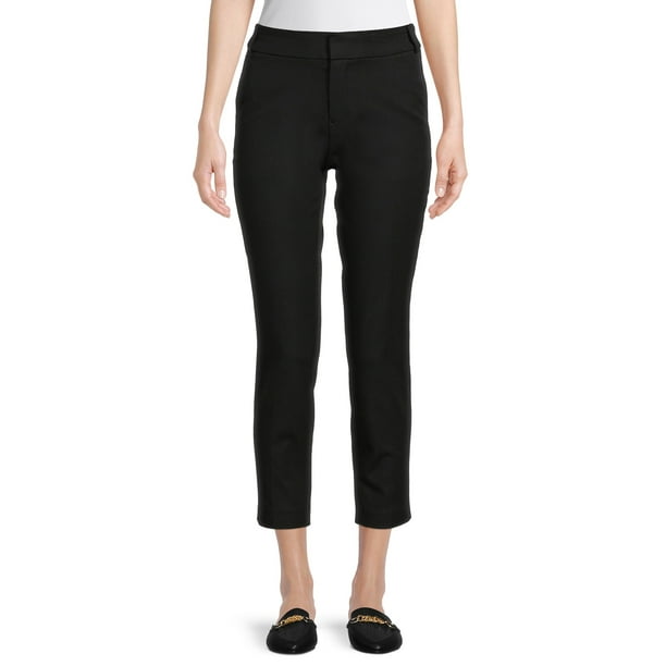 Time and Tru Women's Cropped Pull-On Pants - Walmart.com