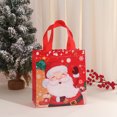 thumbnail image 2 of Lubelski 4Pcs Christmas Gift Bags Reusable Santa Claus Snowman Patterns Tote Bags for Festive Party Decoration, 2 of 8