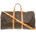 thumbnail image 2 of Pre-Owned Louis Vuitton Keepall Bandouliere 55 Monogram M41414 Boston Bag LV 0400... (Fair), 2 of 11