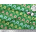 thumbnail image 2 of Soimoi Green Poly Georgette Fabric Stripe & Mandala Fabric Prints By Yard 42 Inch Wide, 2 of 3