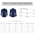 thumbnail image 5 of WARHORSEE Womens Button Down Shirt Long Sleeve Work Dress Shirts, V Neck Easy Care Stretchy Business Casual Blouses for Women, 5 of 5