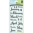 thumbnail image 2 of Inkadinkado "R" Clear Stamps, Months & Days, 2 of 2