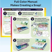 SNAP CIRCUITS: Snap & Draw - Color 3D Landscape Scenes & Build Sound Circuits, Activate Art With Science, STEAM Toy, Craft Activity Kit, Kids 4+