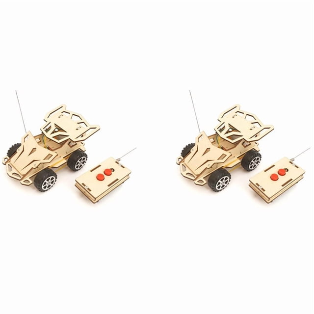 2X STEM Juguetes Kit de Bricolaje Educativo para Proyectos de Modelo de Coche de Control Remoto Inalámbrico