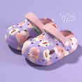 thumbnail image 2 of Dakaela 3-10Y Kids Toddler Clogs Boys Girls Dinosaur Slip on Slides Sandals Summer Beach Pool Garden Water Shoes Shower Slippers Indoor Outdoor Purple 10, 2 of 4