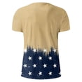 thumbnail image 4 of NIEWTR Men's Big and Tall T Shirts 250 Years American Shirt for Men American Flag T Shirt 4th of July Shirts 250 Years Birthday Tees Tops(Khaki,3XL), 4 of 5