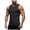 Black, variant on Compression Shirt Men Slimming Body Shaper Vest Crewneck Workout Shirts Tummy Control Undershirts (White, L)