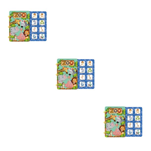 Vogacara Niños silencioso ocupado libro portátil a prueba de aceite impermeable esclarecedor preescolar pegatina juguete Navidad vacaciones regalo Type1 NO1 Vogacara CBP297457