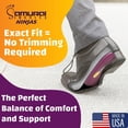 thumbnail image 4 of Plantillas Samurai Ninjas Plantillas para zapatos con soporte para el arco para aliviar la fascitis plantar Mujeres 13 a 13.5 Hombres 11 a 11.5 Púrpura, 4 of 6