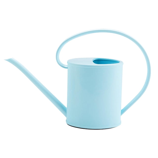 Regadera para uso interior, 1,2 L, práctica, ligera, duradera, lisa, larga Azul