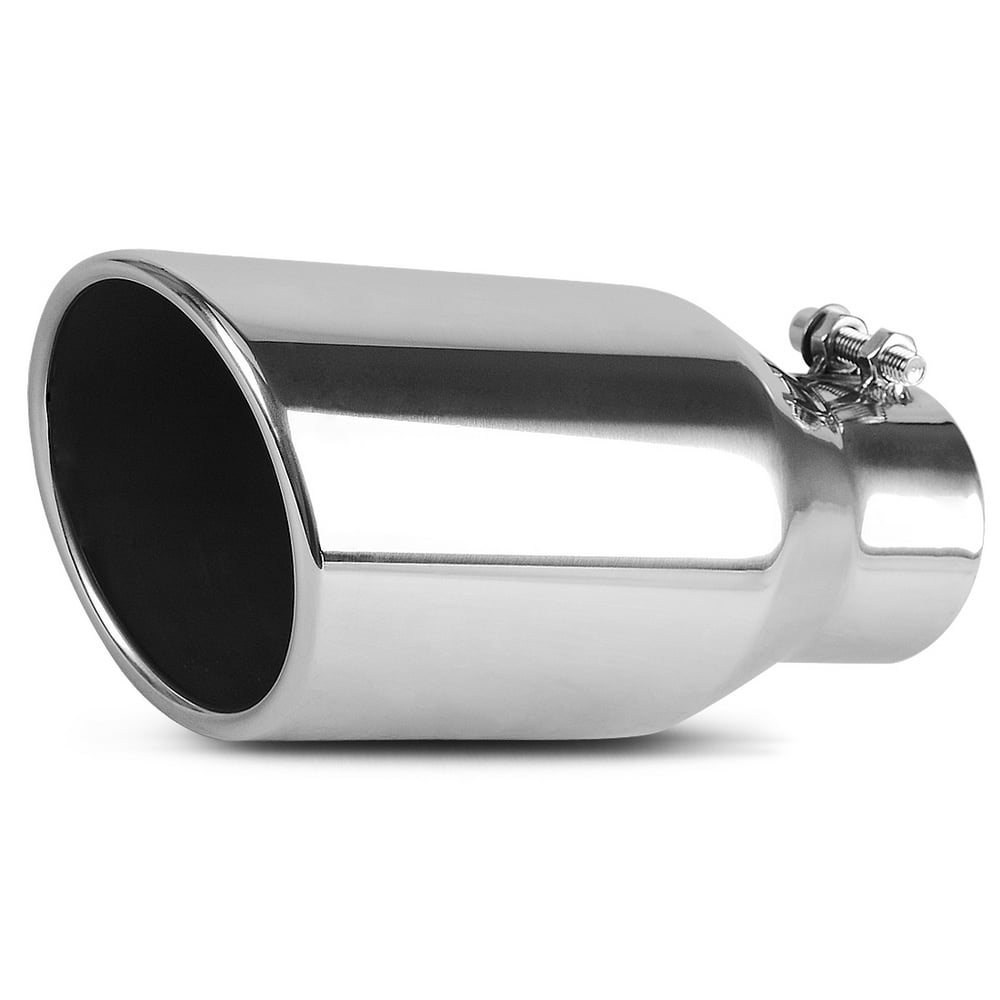 Chrome Exhaust Tips 2.5 Inch Inlet x 4 Inch Outlet x 9 Inch Long