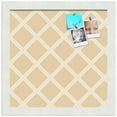 thumbnail image 2 of PinPix 12x12 Custom Cork Bulletin Board Diamond Modern Pattern Beige Poster Board Has a Fabric Style Canvas Finish, Framed in Diamond Modern Pattern Beige, by ArtToFrames (PinPix-1800), 2 of 5