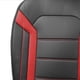 thumbnail image 4 of Cojines de Asiento de Coche de Piel sintética Negra Compatible con Bolsa de Aire, 4 of 9