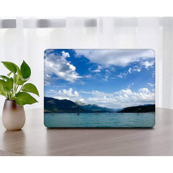 KSK KAISHEK Hard Case Compatible with 2022/2021/2020/2019/2018 Rel. MacBook Air 13" with Retina Display & Touch ID USB Type-C Model: A1932 A2179 A2337 m1 Sky Series 0529 + Black Keyboard Cover