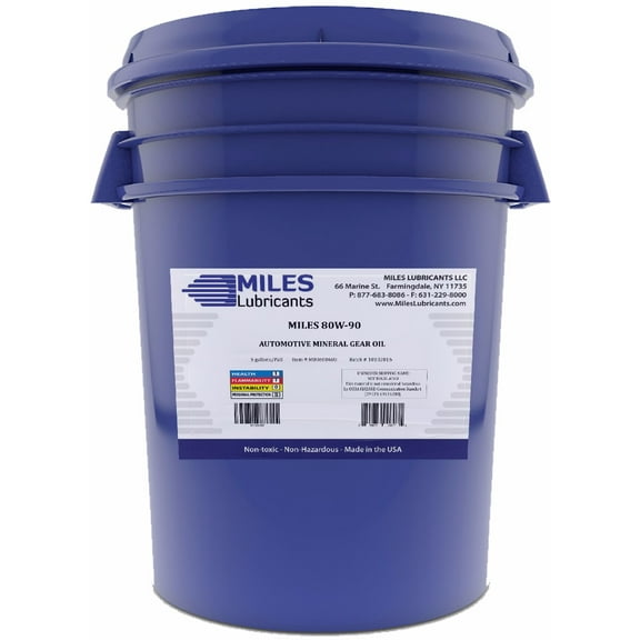 Miles 80W90 Gear Oil, 5-Gallon Pail