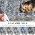 thumbnail image 4 of GLATTICE Washable 2x5 Runner Rug Hallways Non Slip Rug Runners Vintage Floral Printed Super Soft Carpet Runners for Entryway Bedroom Bedside Kitchen Laundry Room, Blue Grey Beige, 4 of 9