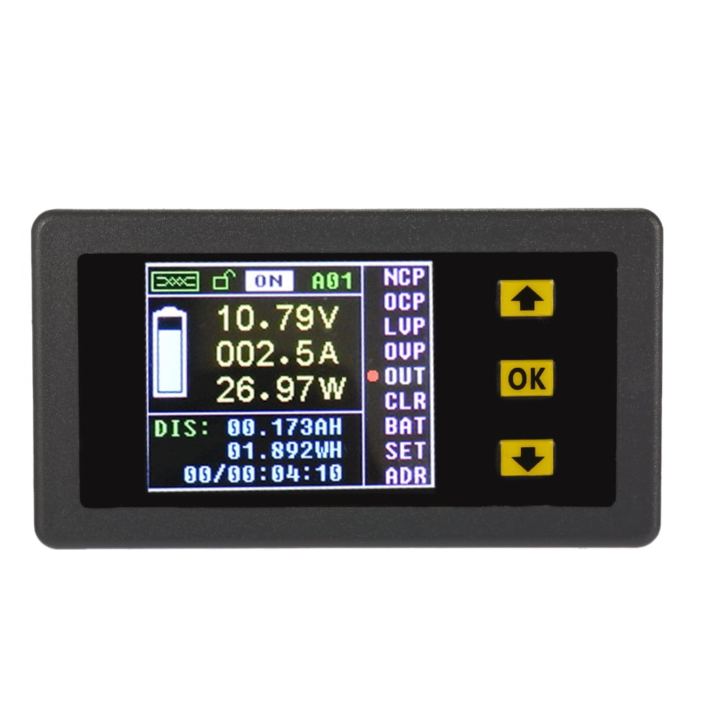 Wireless Voltmeter #4 Multifunctional Digital Bi-Directional Voltage Current Power Meter Ammeter Voltmeter Capacity Coulomb Counter 