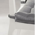 thumbnail image 2 of Mainstays Textured Chair Seat Pad (Chair Cushion), Gray Color, 4-Piece Set, 15.5" x 16", 2 of 6