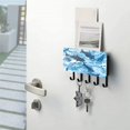 thumbnail image 5 of Sharks Sea Mail Holder Organizer Wall Mount with Shelf Key Holder Key Rack with 5 Key Hooks for Wall Decorative, 5 of 6