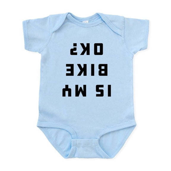 CafePress - Is My Bike Okay Baby Light Bodysuit - Baby Light Bodysuit, Size Newborn - 24 Months