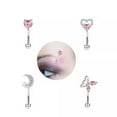 thumbnail image 6 of HOOUN Lip Piercing Moon Stainless Steel Nail Ring Eyebrow Fashion Women Jewelry gift-A, 6 of 9