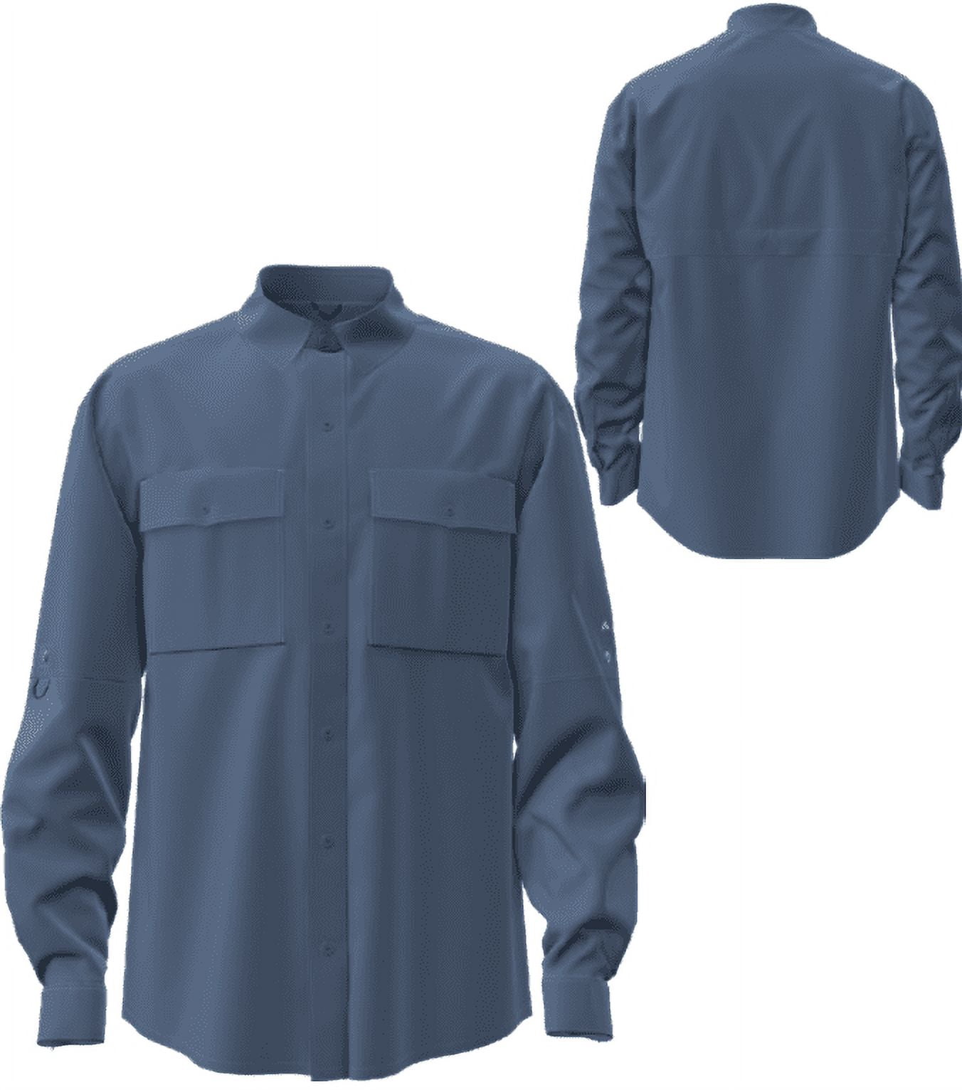 Ozark Trail Men's & Big Men's Upstream Shirt with Long Sleeves, UPF 50+, Sizes S-3XL