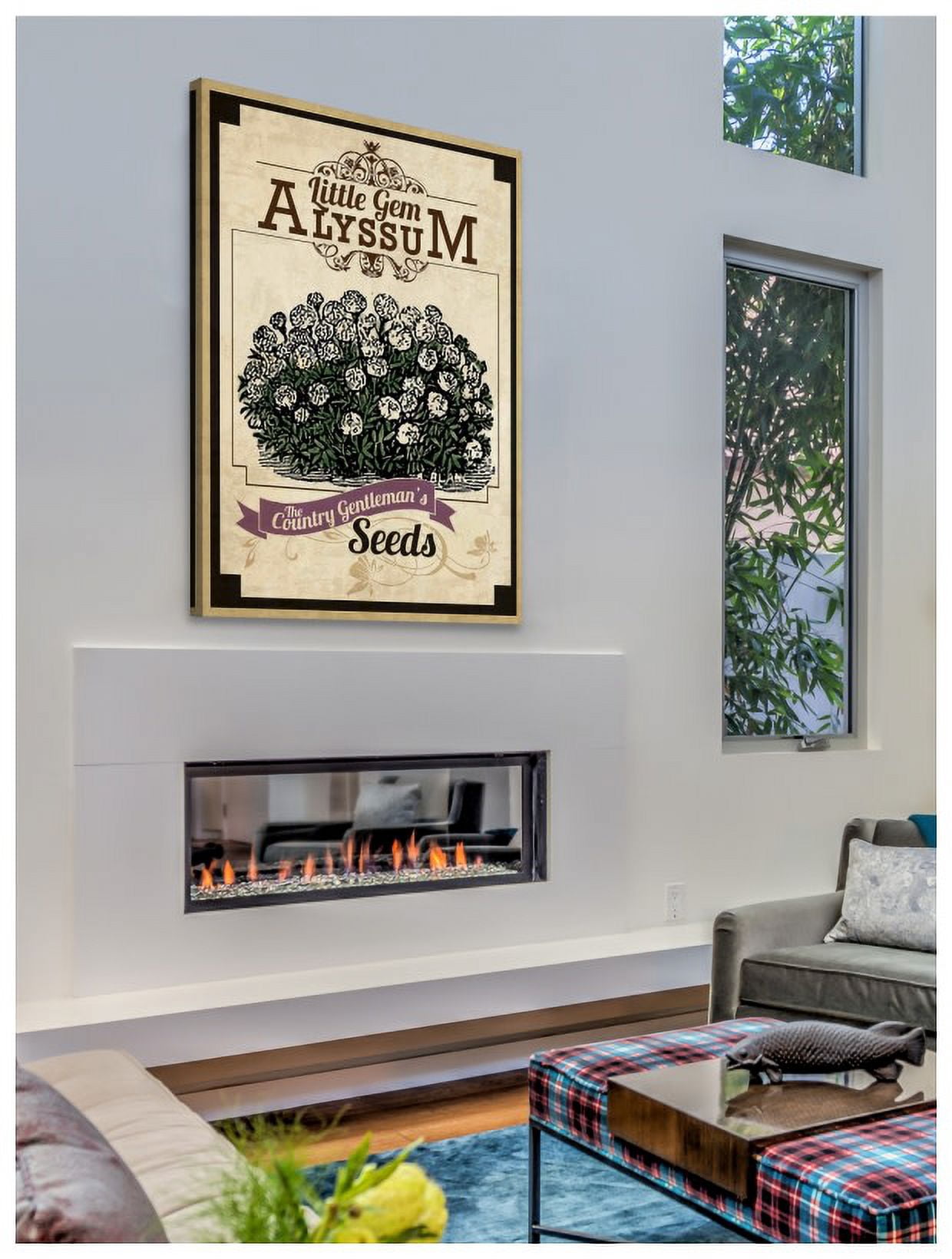 Marmont Hill "Flower Packet Alyssum" Painting Print on Canvas