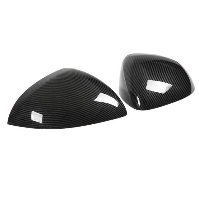 Wing Mirror Housing, Left Right Exterior Protector Rear View Mirror Anti Fading ABS Plastic For Car Carbon Fiber Style