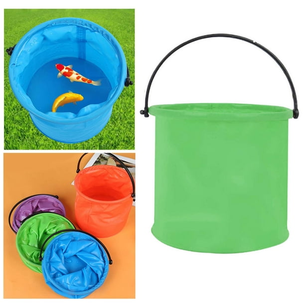 Collapsible Bucket, Folding Bucket Foldable Water Container Fishing Bucket  for Gardening Car Washing Backpacking Outdoor Travelling 