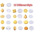 thumbnail image 3 of Cookie Press Kit Stainless Steel Spritz Cookie Press Baking Tool With 13 Discs 8 Icing Tips For Diy Biscuit Maker, 3 of 9