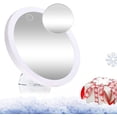 thumbnail image 1 of 10x/ 5X Vanity Mirror with Lights, Rechargeable Lighted Makeup Mirror, with Suction Cups Mounted 360 Swivel Ring Light, 3 Colors and Dimmable, for Mom, 1 of 8