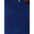 thumbnail image 5 of INSPIRE CHIC Women's Lace Dress Boat Neck Cap Sleeve Cutout Back Midi Dress Dark Blue M, 5 of 6