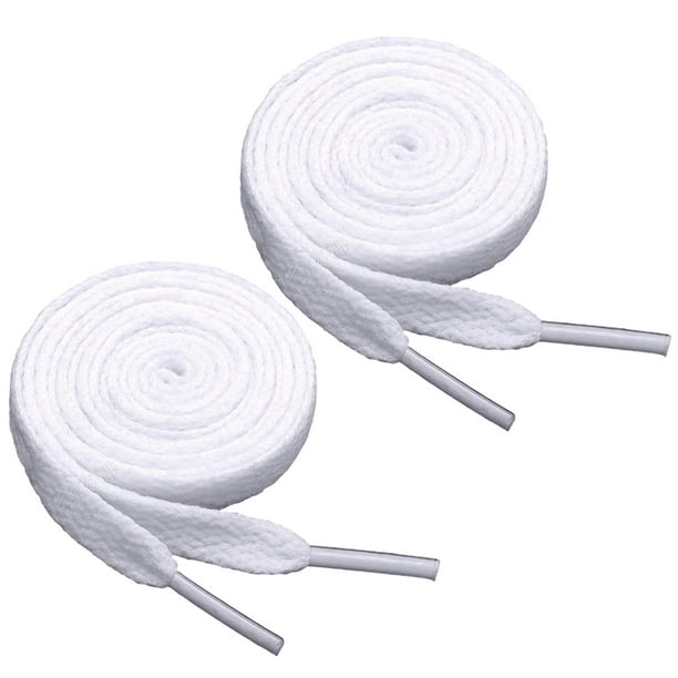 Cordones Planos De 8 Mm Zapatos Blancos Para Niños Y Niñas Adecuados Para Deportes Y Ocio, Montañismo Y Baloncesto