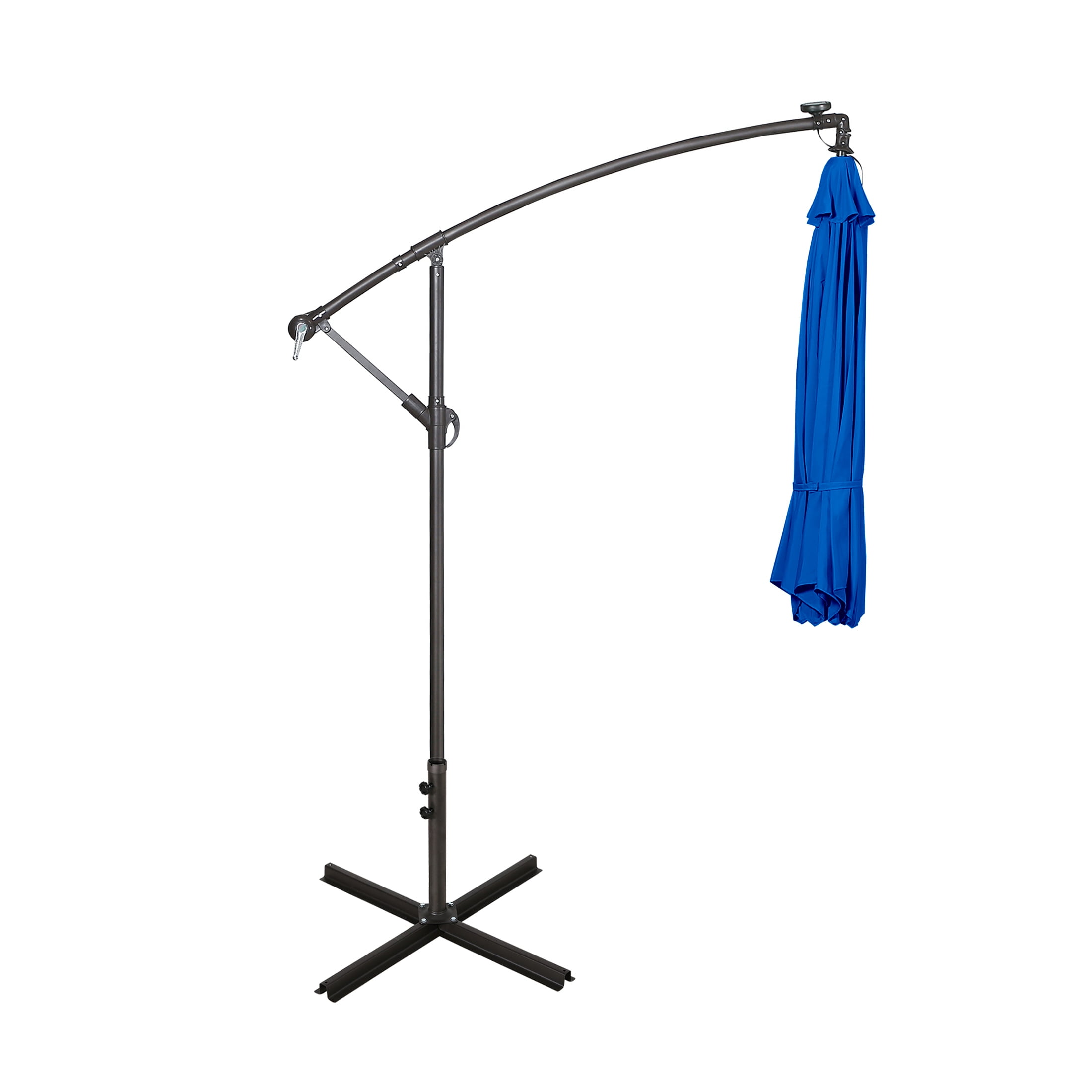 Westin Outdoor 94" Royal Blue Solid Print Octagon Offset and Cantilever Patio Umbrella