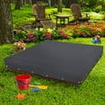 thumbnail image 5 of COVERS&ALL Sandbox Cover 12 Oz Waterproof - Sandpit Cover 100% Weather Resistant with Metal Grommets (Grey, 45.5" W x 45.5" D x 8" H), 5 of 7