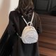 thumbnail image 3 of Mochila con lazo de encaje de moda para mujer, nuevo estilo 2025, moderna y pequeña mochila escolar, mochila de mano para compras., 3 of 5