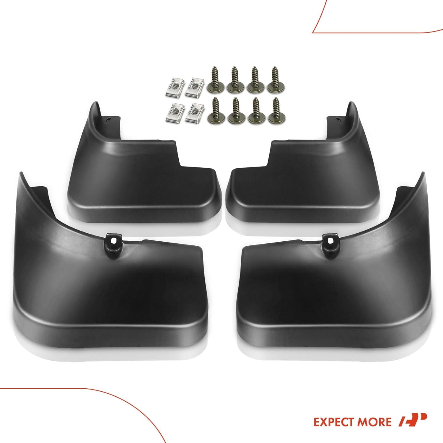 A-Premium Splash Guards Mud Flaps Mudguards Fender Compatible with Toyota Highlander 2008 2009 2010 Front and Rear 4-PC Set